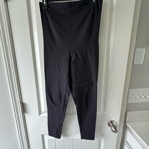Women's Maternity Black Leggings